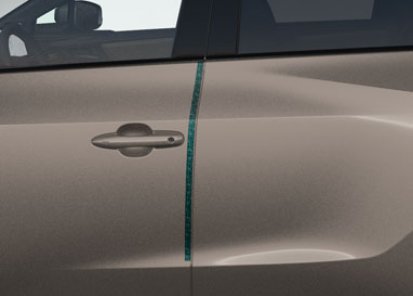 Durų krašto apsauginė juostelė 4vnt