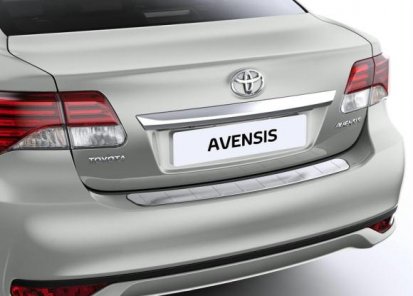 Galinio bamperio apsauginė plokštelė poliruoto plieno Avensis (Sedanui)