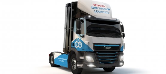 Vandenilio kuro elementų sunkvežimiai, skirti dekarbonizuoti Toyota logistiką Europoje